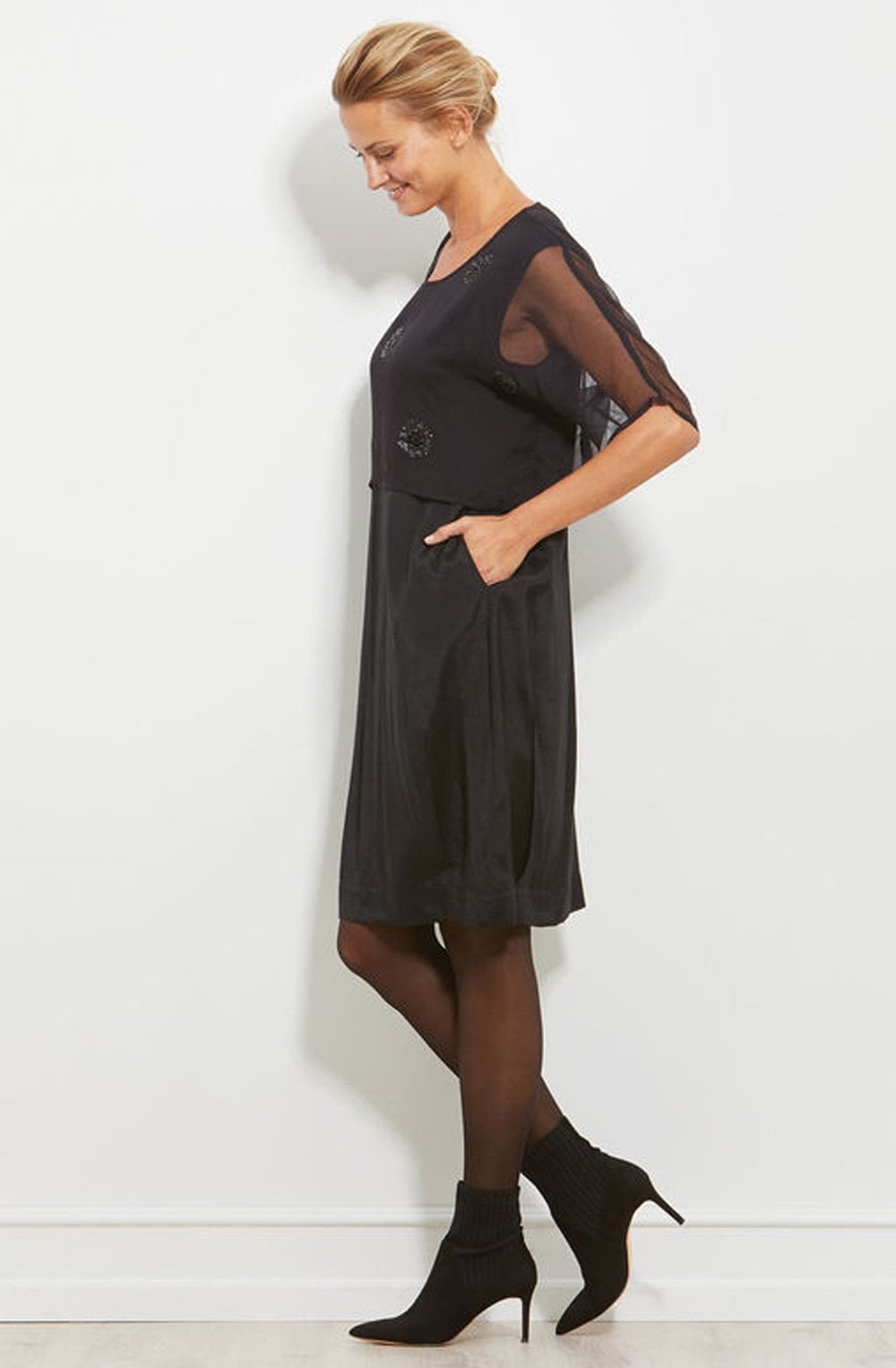 Ozia Chiffon Layered Dress