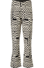 Paba Black Abstract Print Trouser