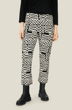 Paba Black Abstract Print Trouser