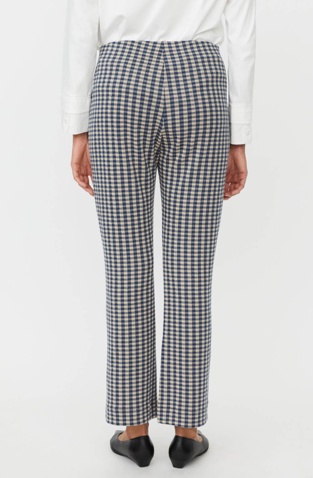 Pabala Incense and Blue Cropped Kick Flare Trousers