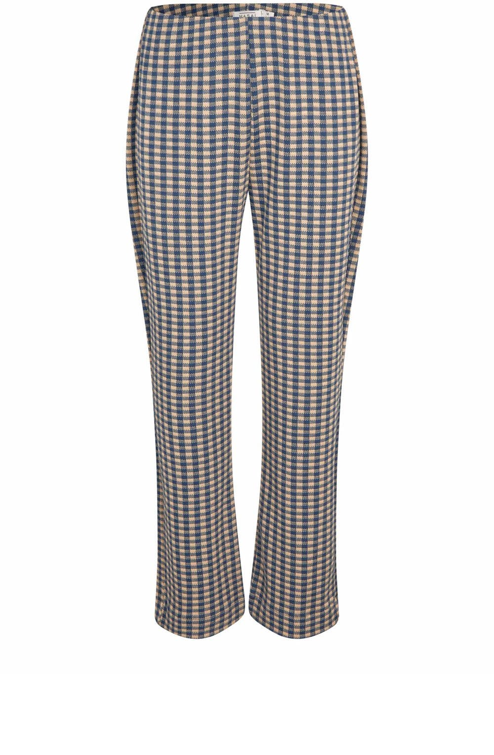 Pabala Incense and Blue Cropped Kick Flare Trousers