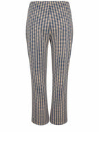 Pabala Incense and Blue Cropped Kick Flare Trousers