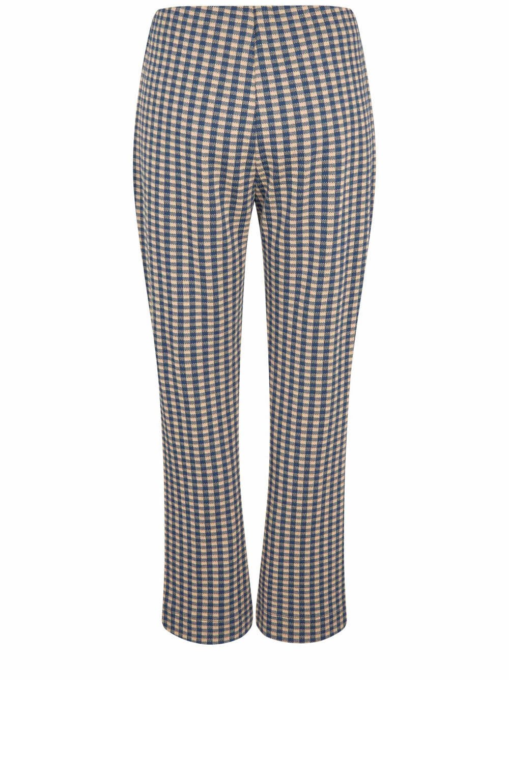 Pabala Incense and Blue Cropped Kick Flare Trousers