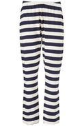 Pabala Navy and Cream Striped Jersey Trousers
