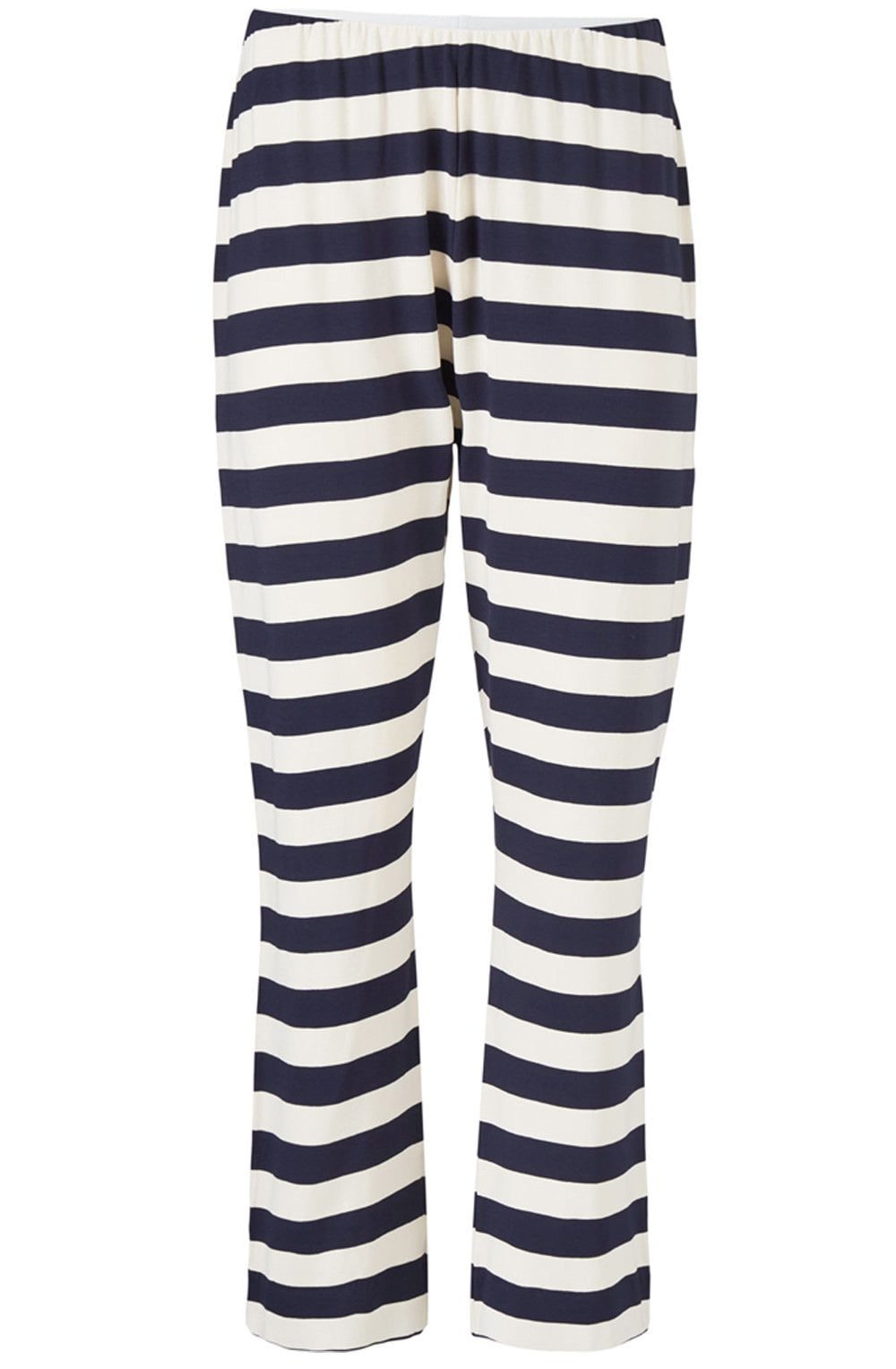 Pabala Navy and Cream Striped Jersey Trousers
