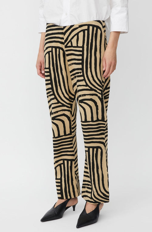 Pabala Travertine Graphic Print Bootcut Trousers