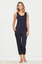 Padme Navy Cropped Trousers