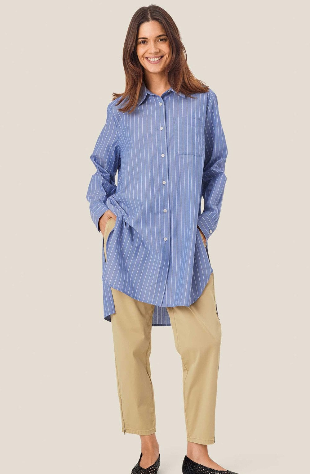 Padme Safari Fitted Cropped Trousers