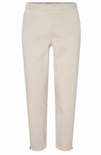 Padme Silver Cloud Beige Cropped Trousers