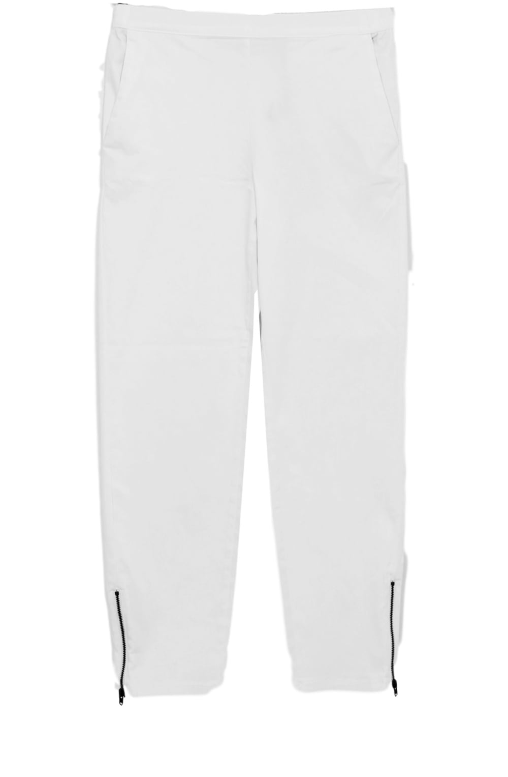 Padme White Crop Trousers