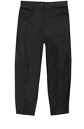 Page Black Crop Trousers