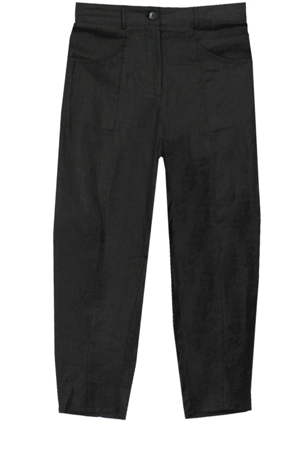 Page Black Crop Trousers