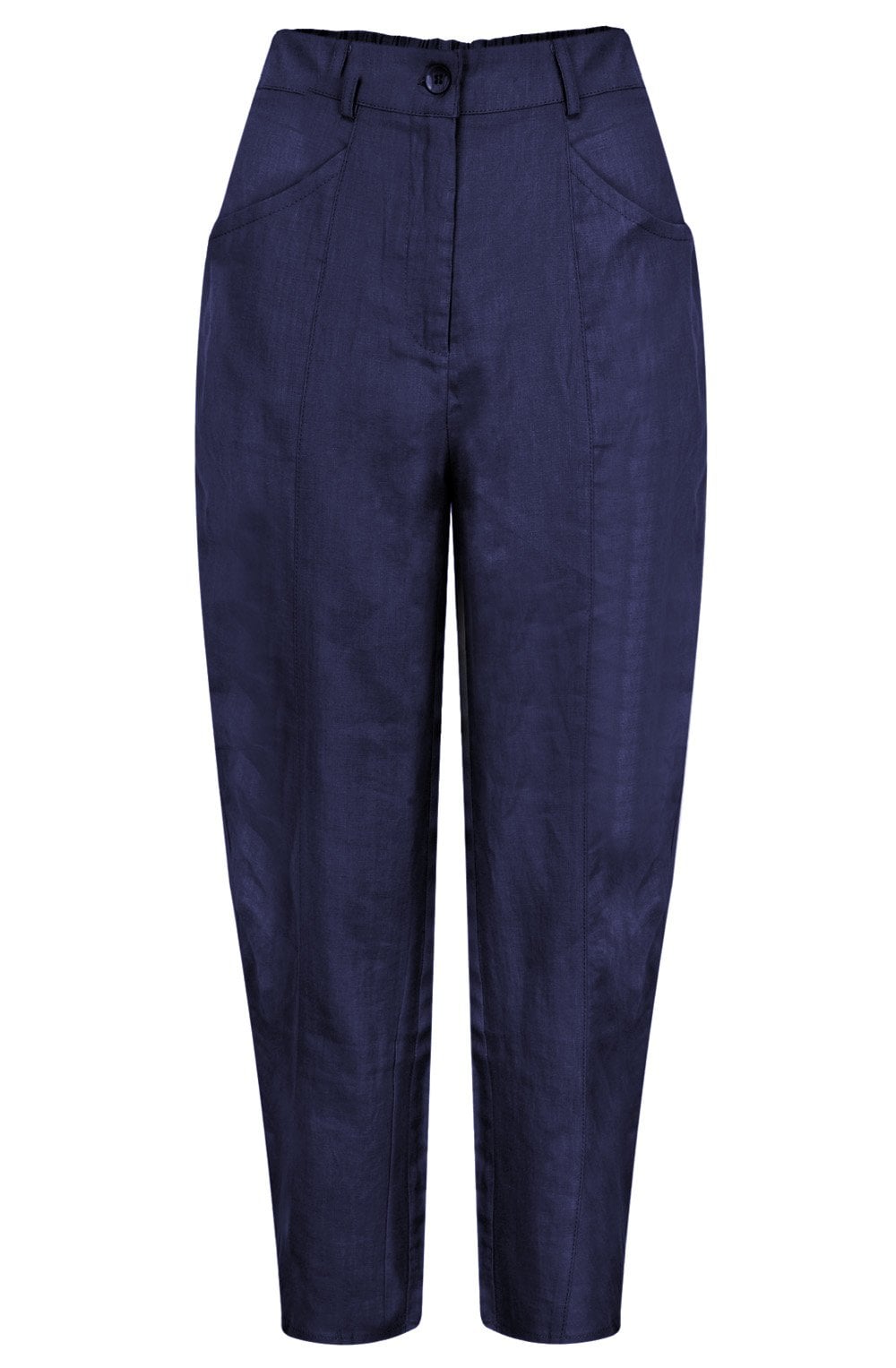 Page Navy Crop Trousers