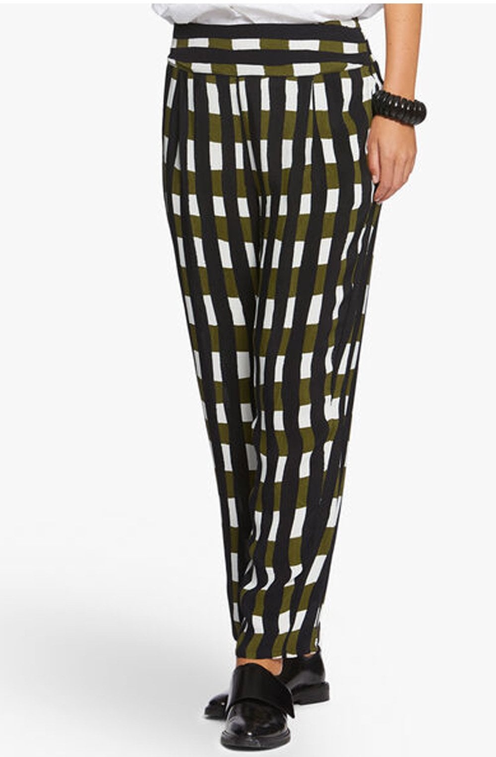 Pai Check Print Trousers