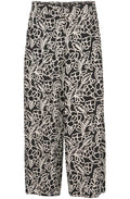 Palia Black floral Print Trousers
