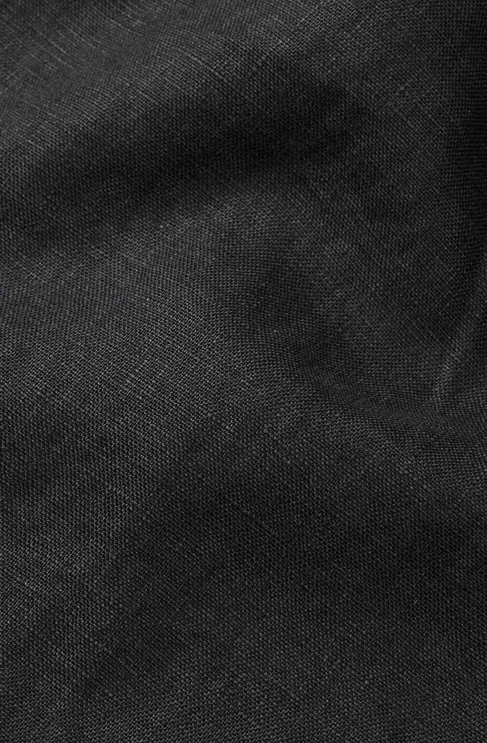 Pallas Black Linen Cropped Trousers