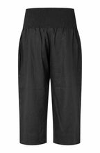 Pallas Black Linen Cropped Trousers