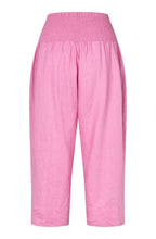 Pallas Pink Linen Cropped Trousers