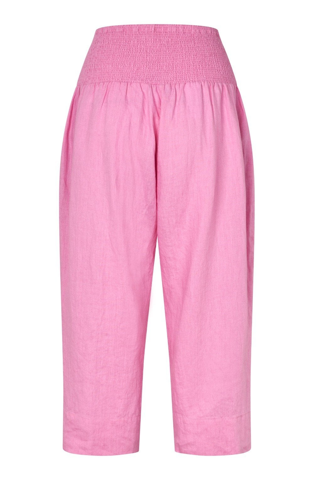 Pallas Pink Linen Cropped Trousers