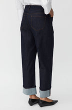 Palvessa Dark Denim Wide Leg Cropped Jeans