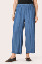 Pari Blue Denim Wide Leg Trousers