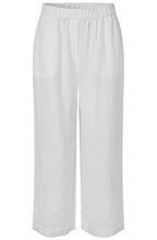 Parini White Linen Trousers