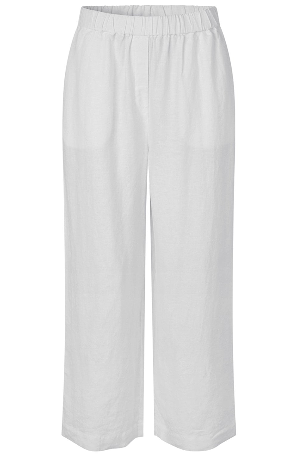 Parini White Linen Trousers