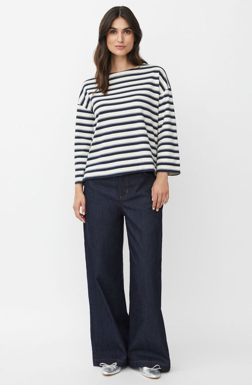 Passang Dark Denim Wide Leg Jeans