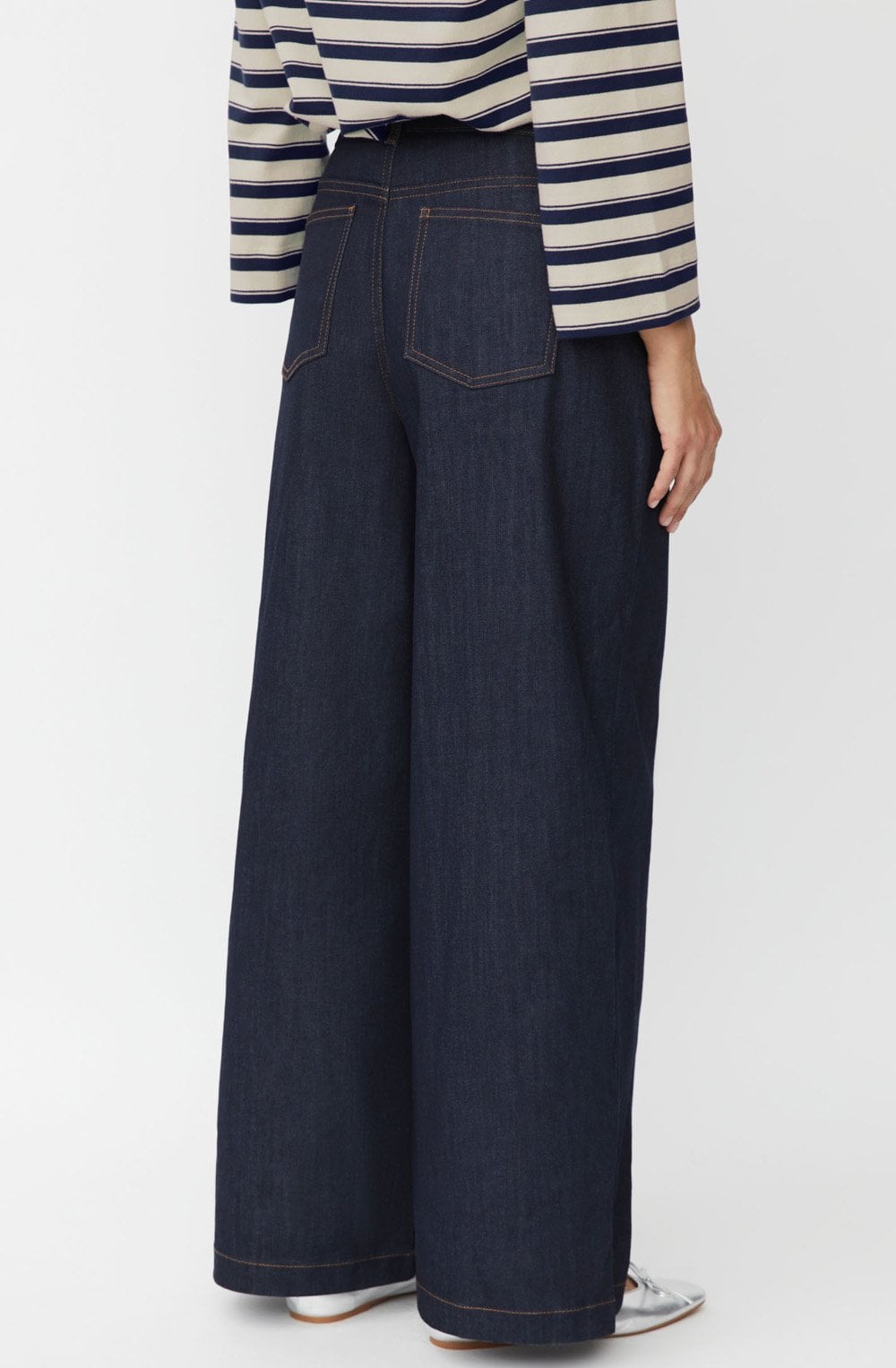 Passang Dark Denim Wide Leg Jeans