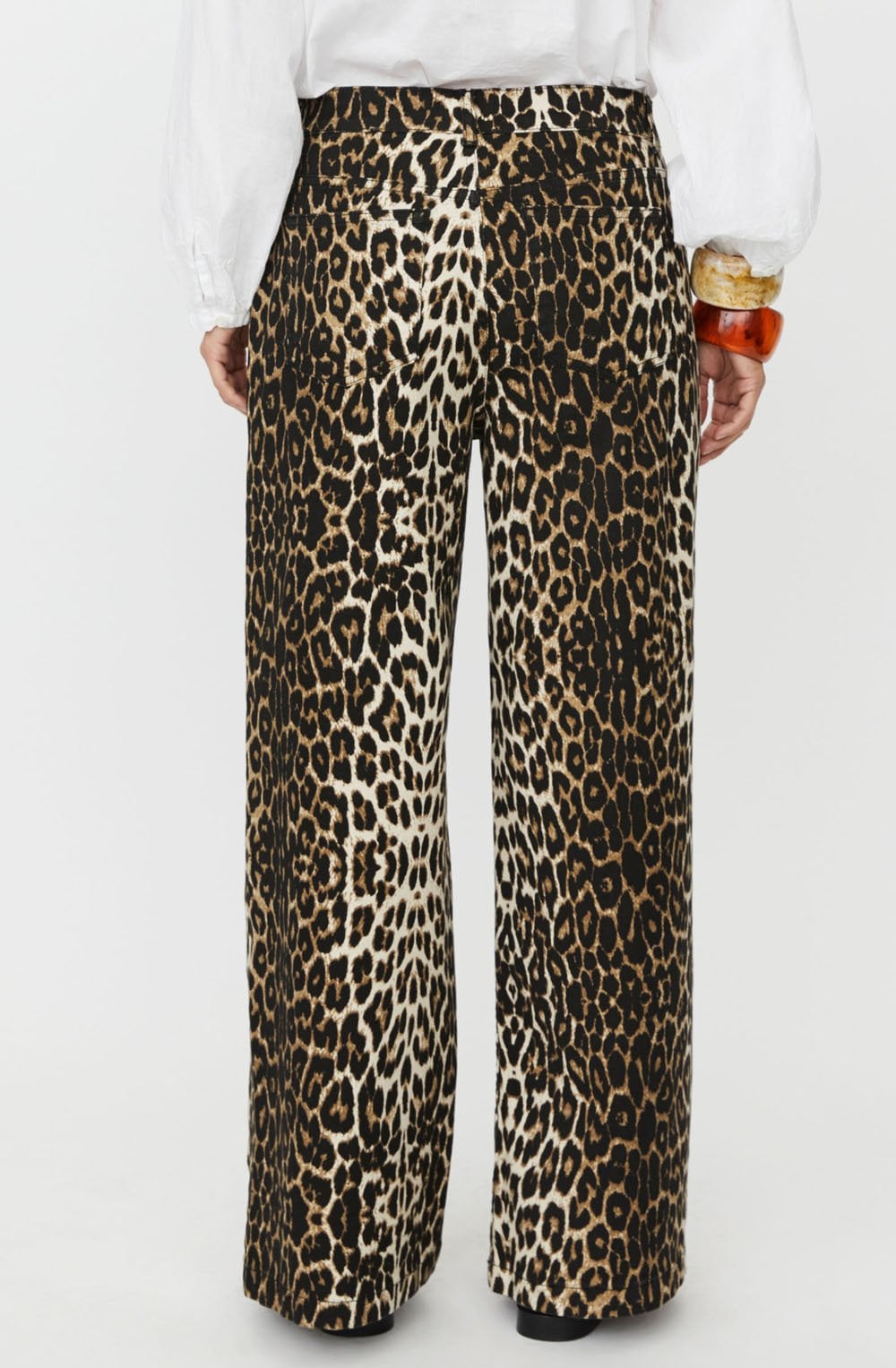 Passang Otter Animal Print Wide Leg Jeans