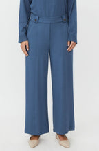 Paxora Ensign Blue Wide Cropped Jersey Trousers
