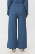 Paxora Ensign Blue Wide Cropped Jersey Trousers
