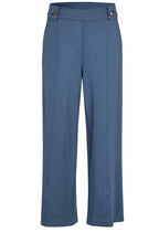 Paxora Ensign Blue Wide Cropped Jersey Trousers