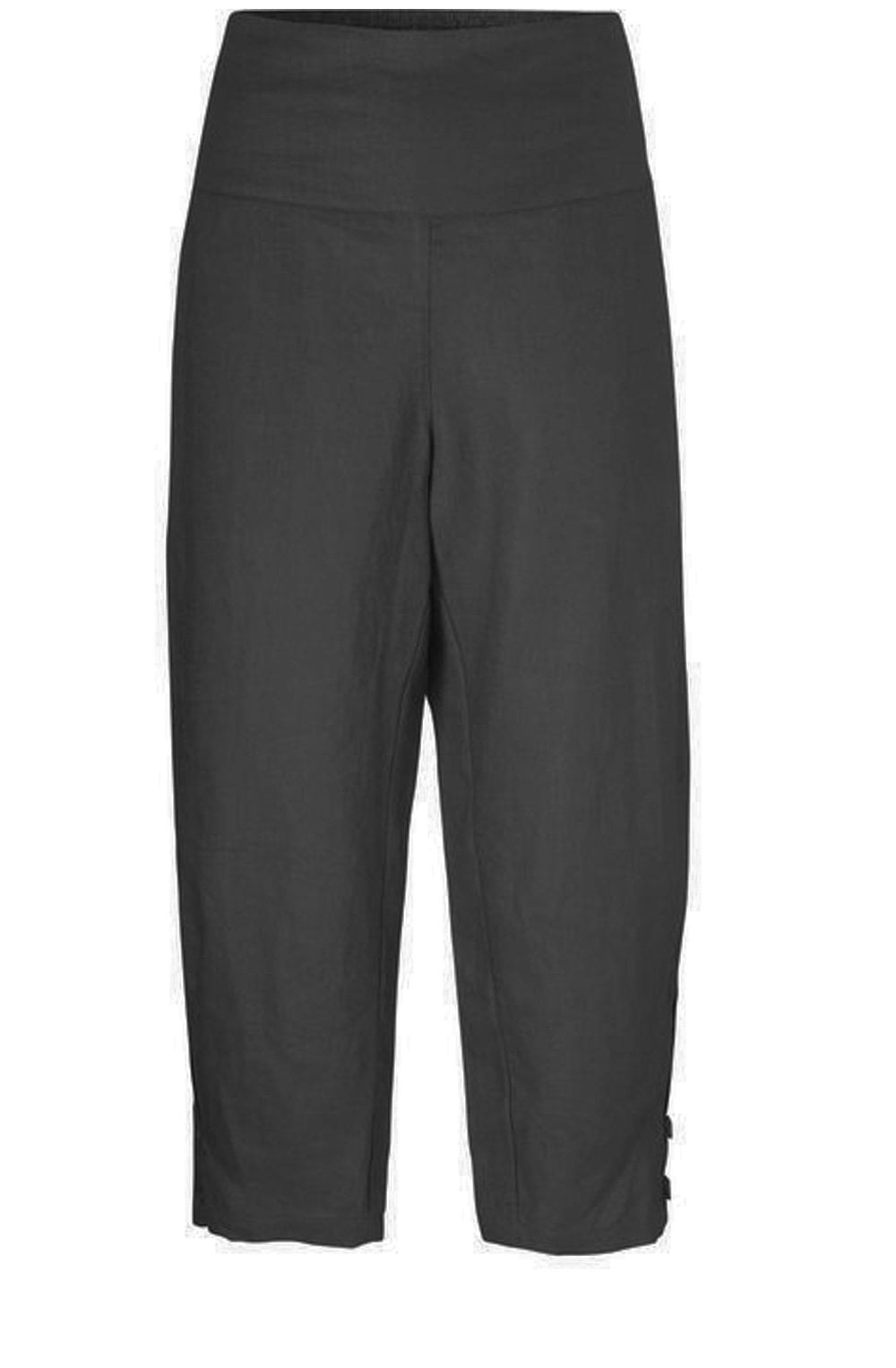Pen Black Linen Trousers