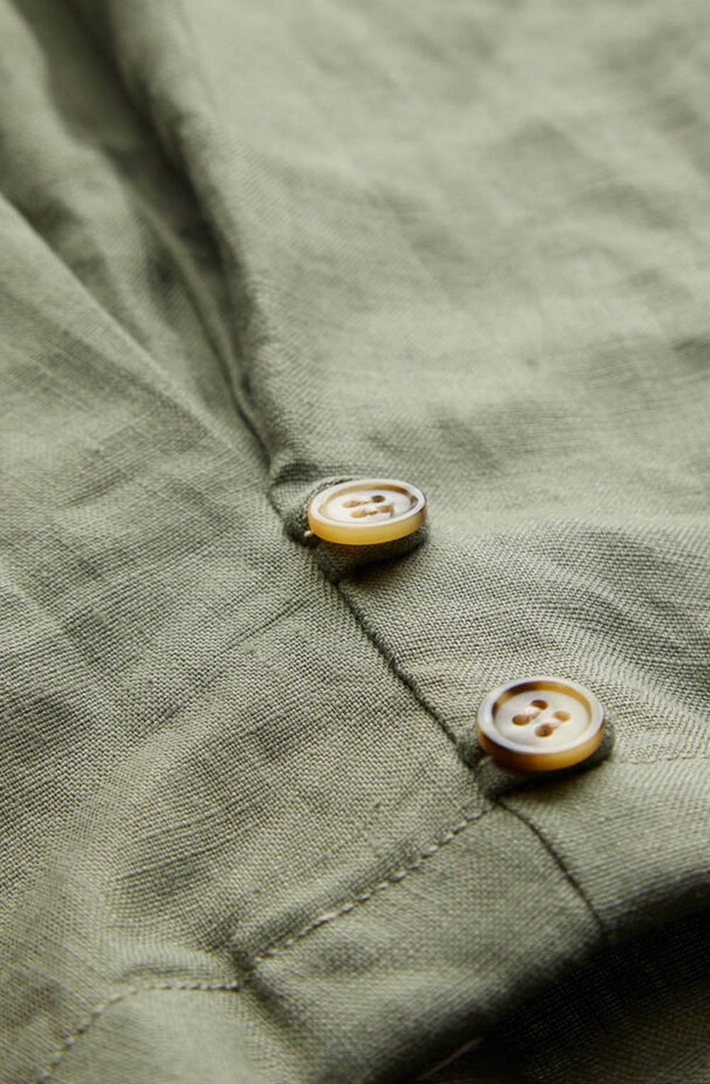 Pen Olive Linen Trousers