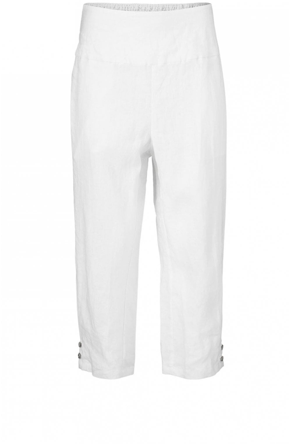 Pen White Linen Trousers