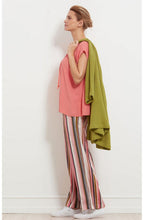 Perinus Blush Candy Stripe Trousers