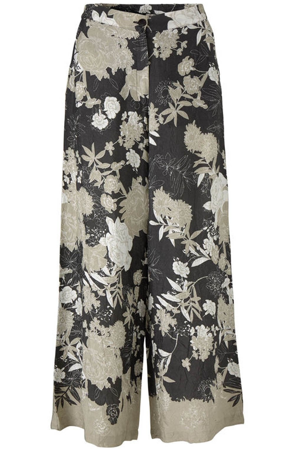 Perinus Floral Wide Leg Trousers