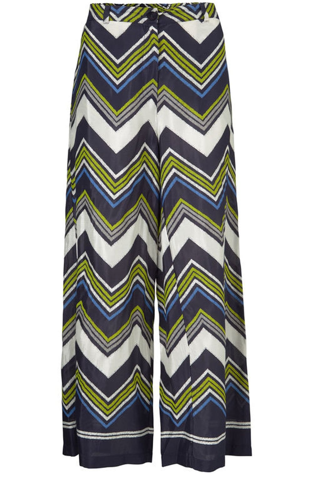 Perinus Lime Wide Leg Trousers