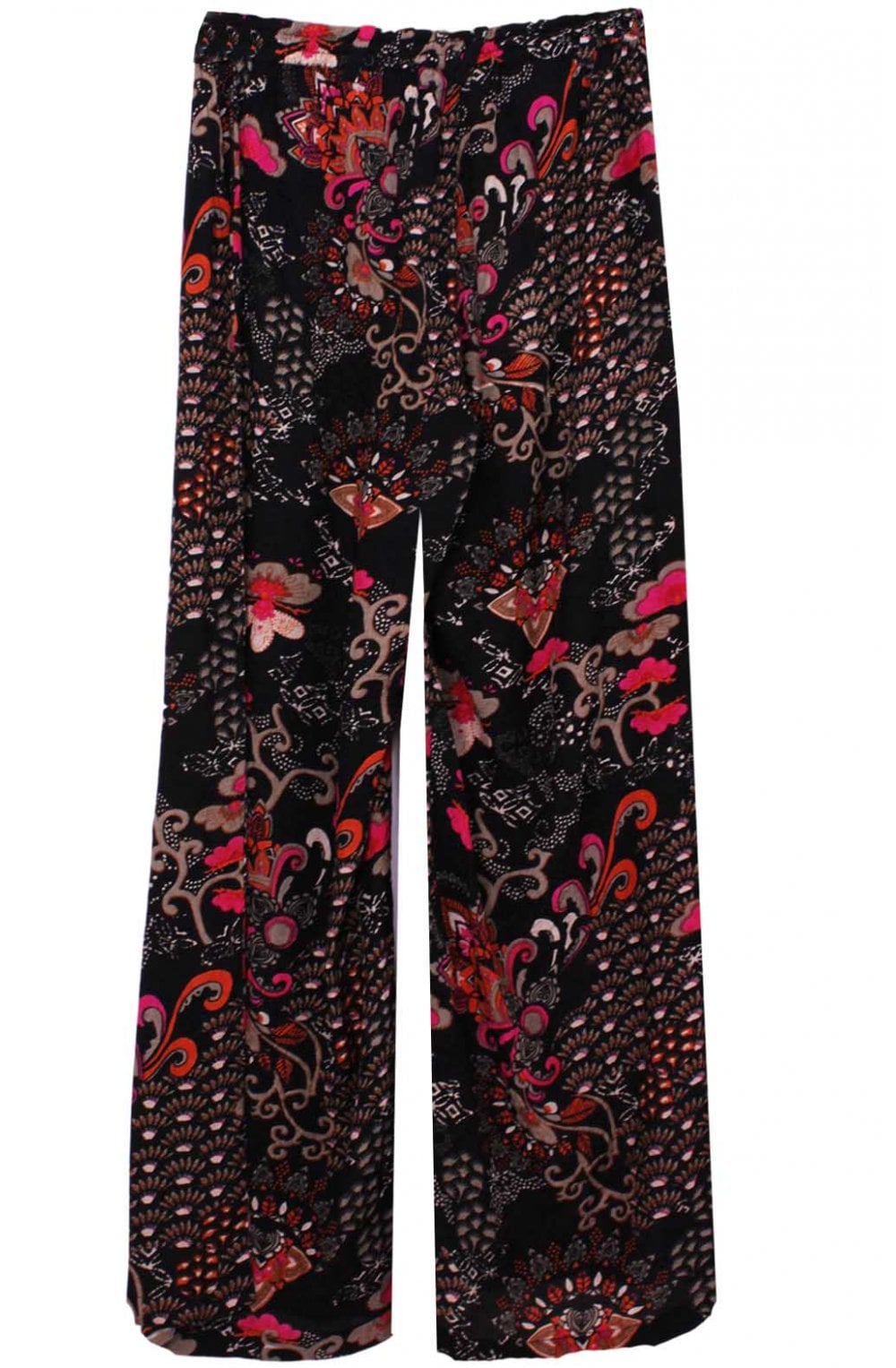 Perinus Orange Patterned Trousers