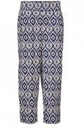 Petrina Blue Graphic Print Trousers