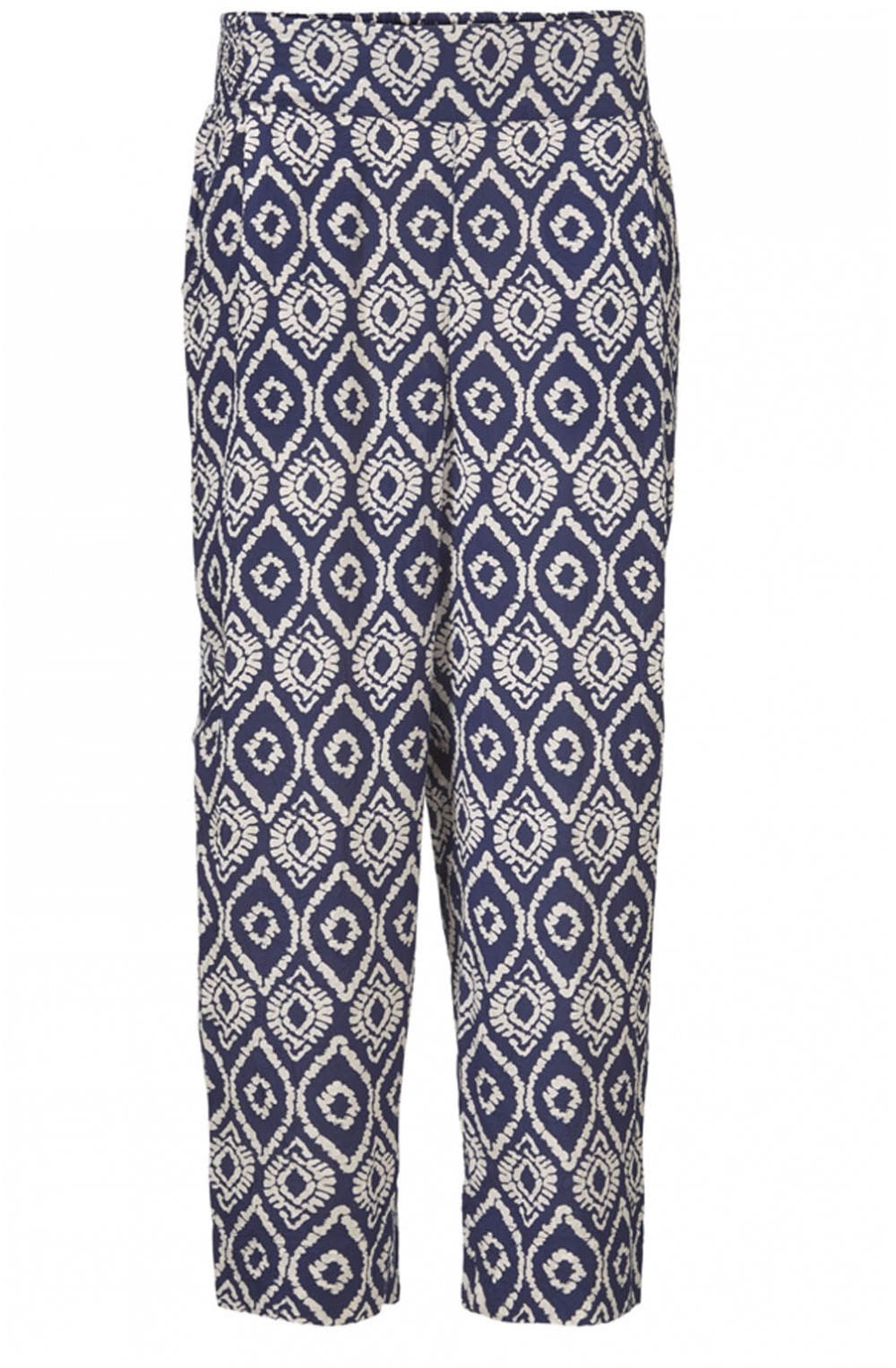 Petrina Blue Graphic Print Trousers