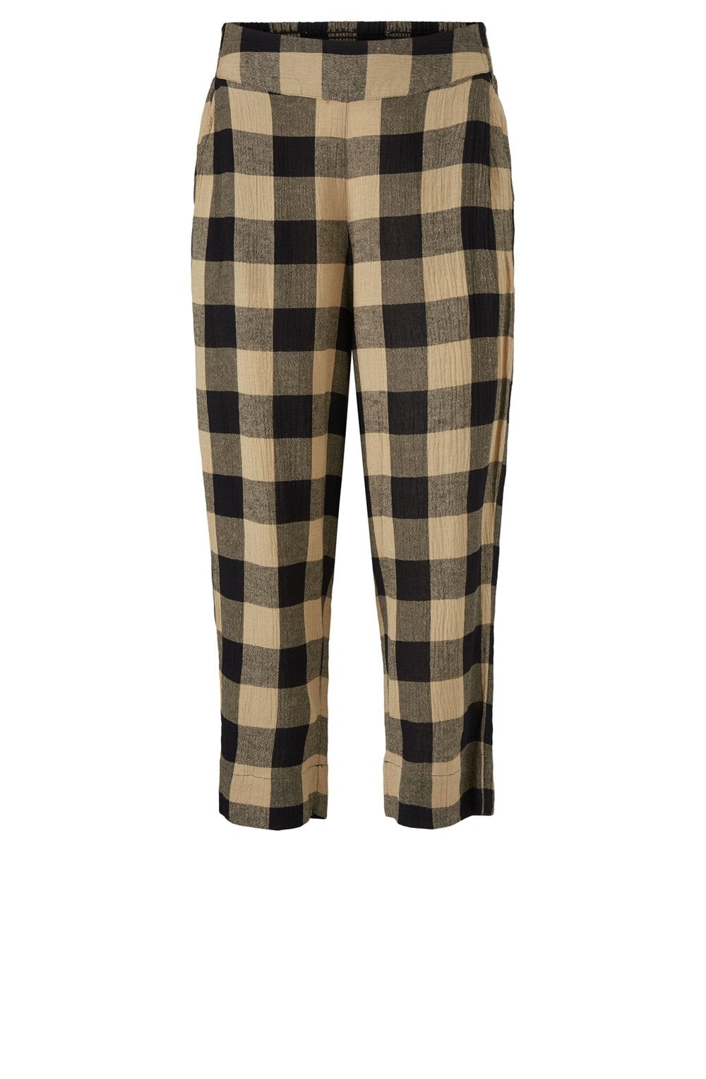 Petrina Cropped Checked Trousers
