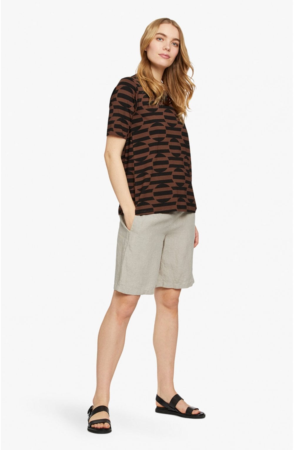 Pinja Natural Linen Shorts