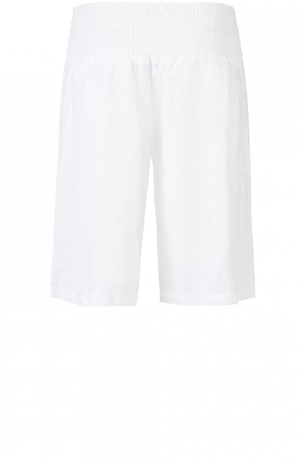 Pinja White Linen Shorts