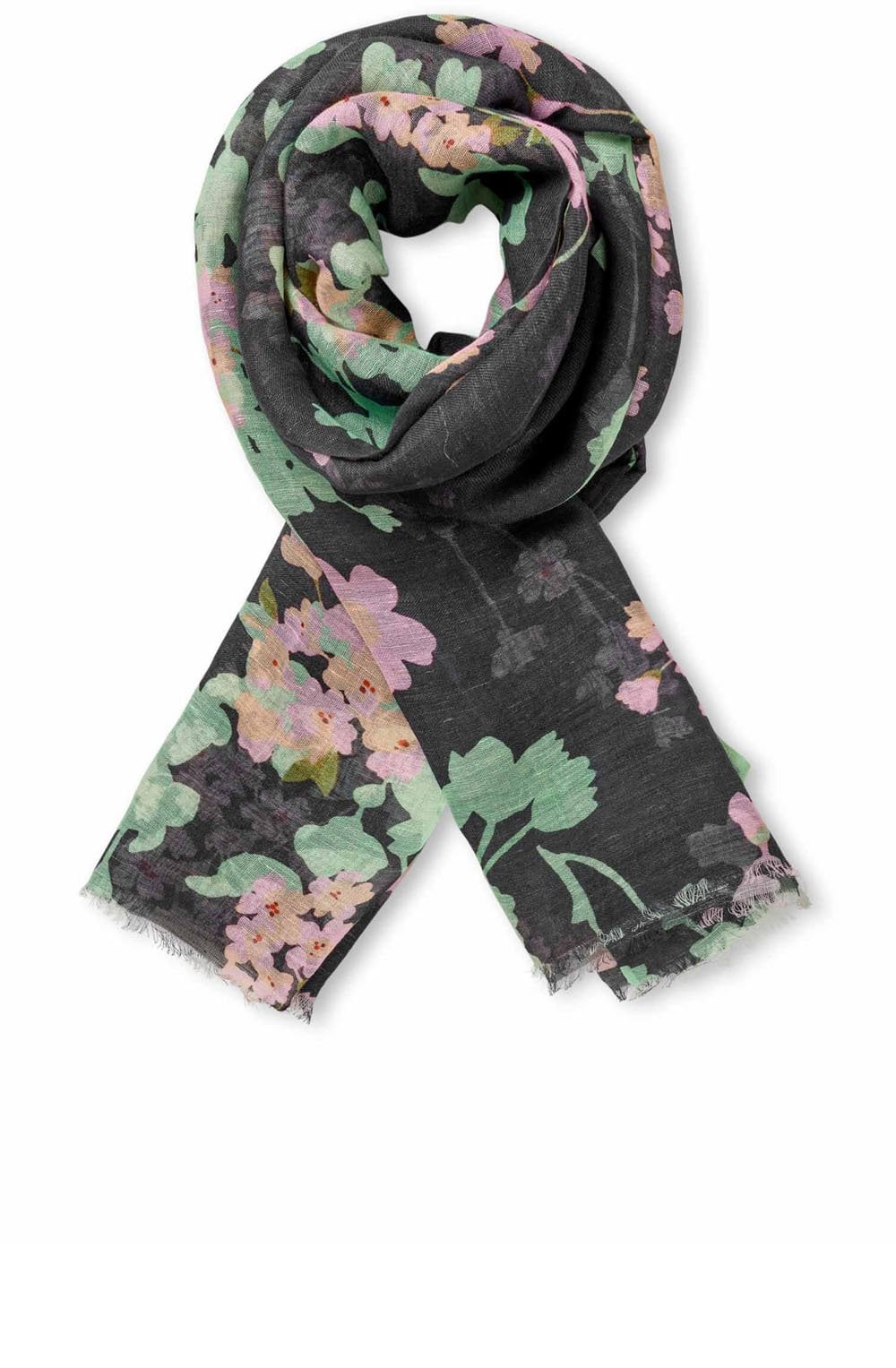 Pink Lady Cherry Blossom Linen Mix Adisa Scarf