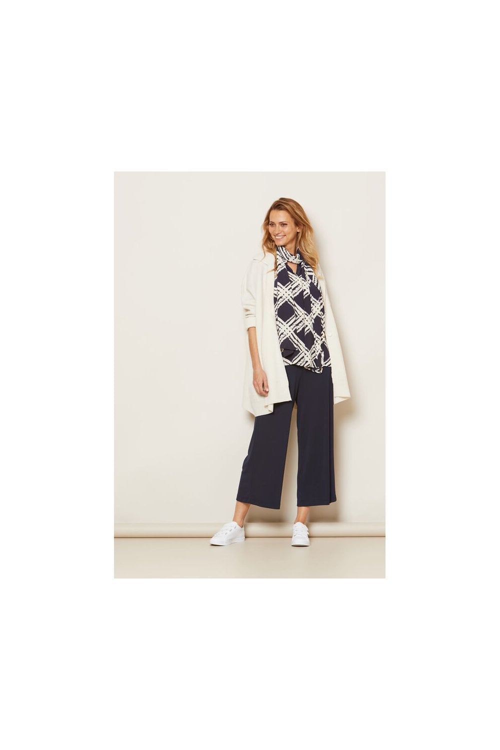 Piri Navy Jersey Culotte