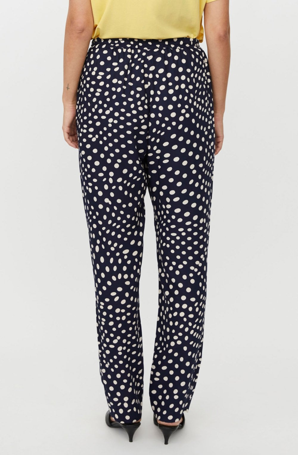 Pless Navy Blazer Polka Dot Tapered Trousers