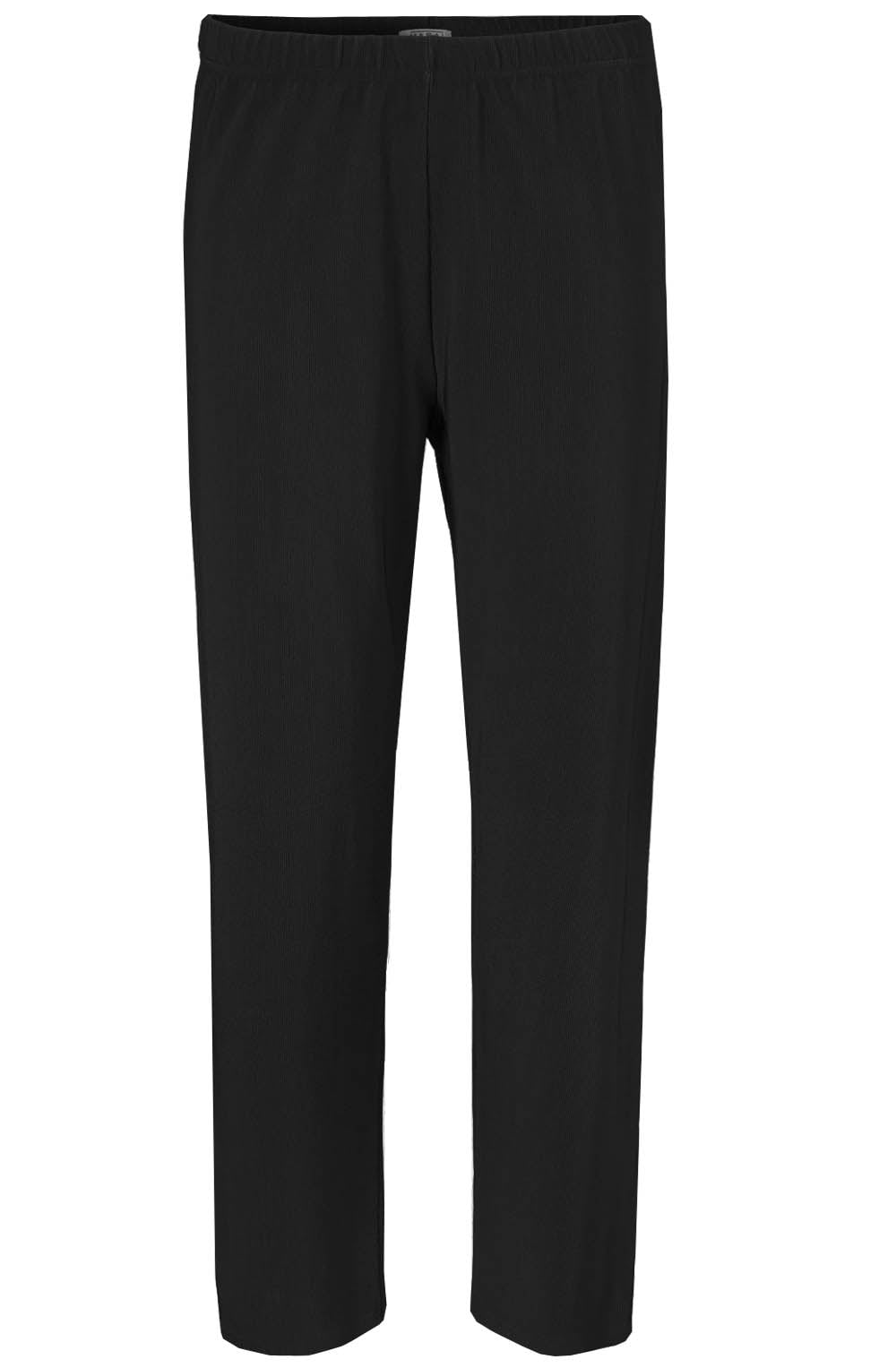 Polly Black Ribbed Leggings