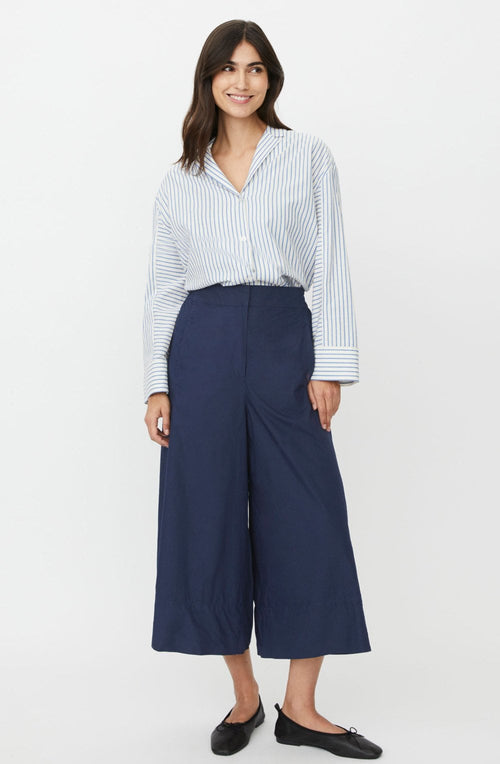 Portia Navy Blazer Oversized Culottes